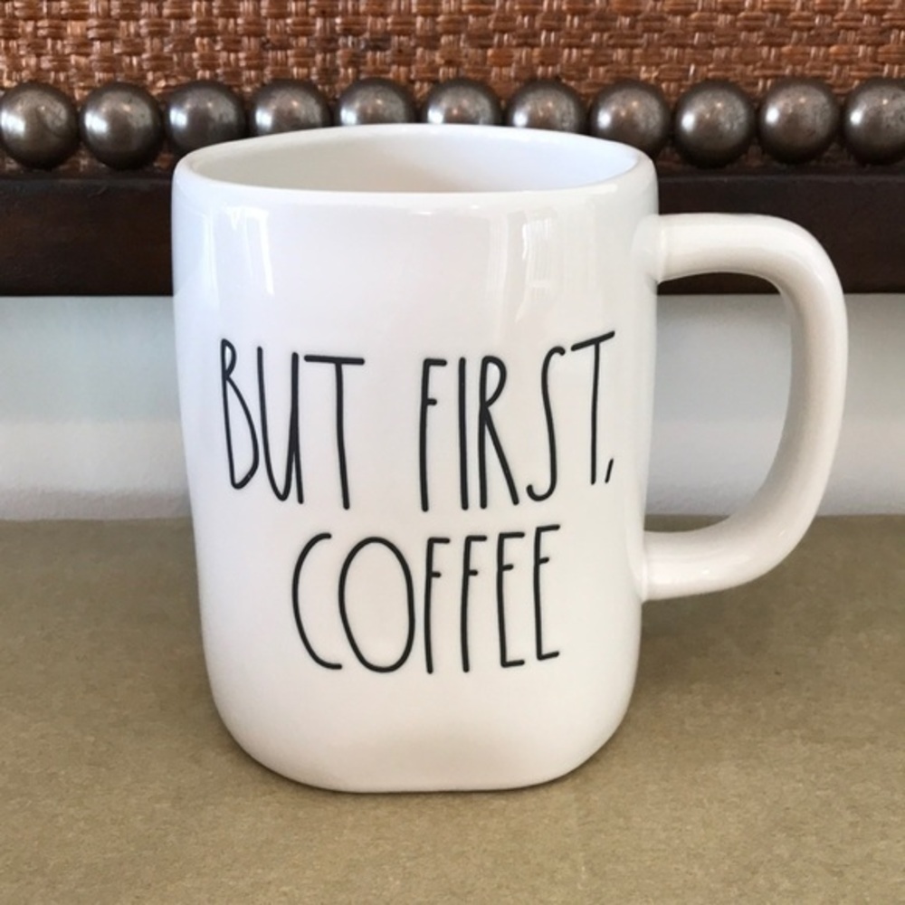 Rae Dunn - 3/$48 - ‘But First, Coffee’ ceramic mug. NWT Firm!